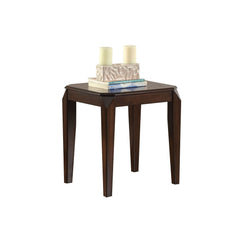 Walnut End Table with Tapered Leg