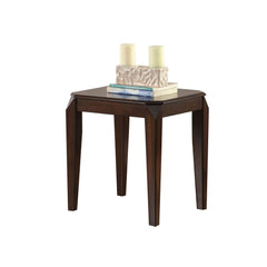Walnut End Table with Tapered Leg
