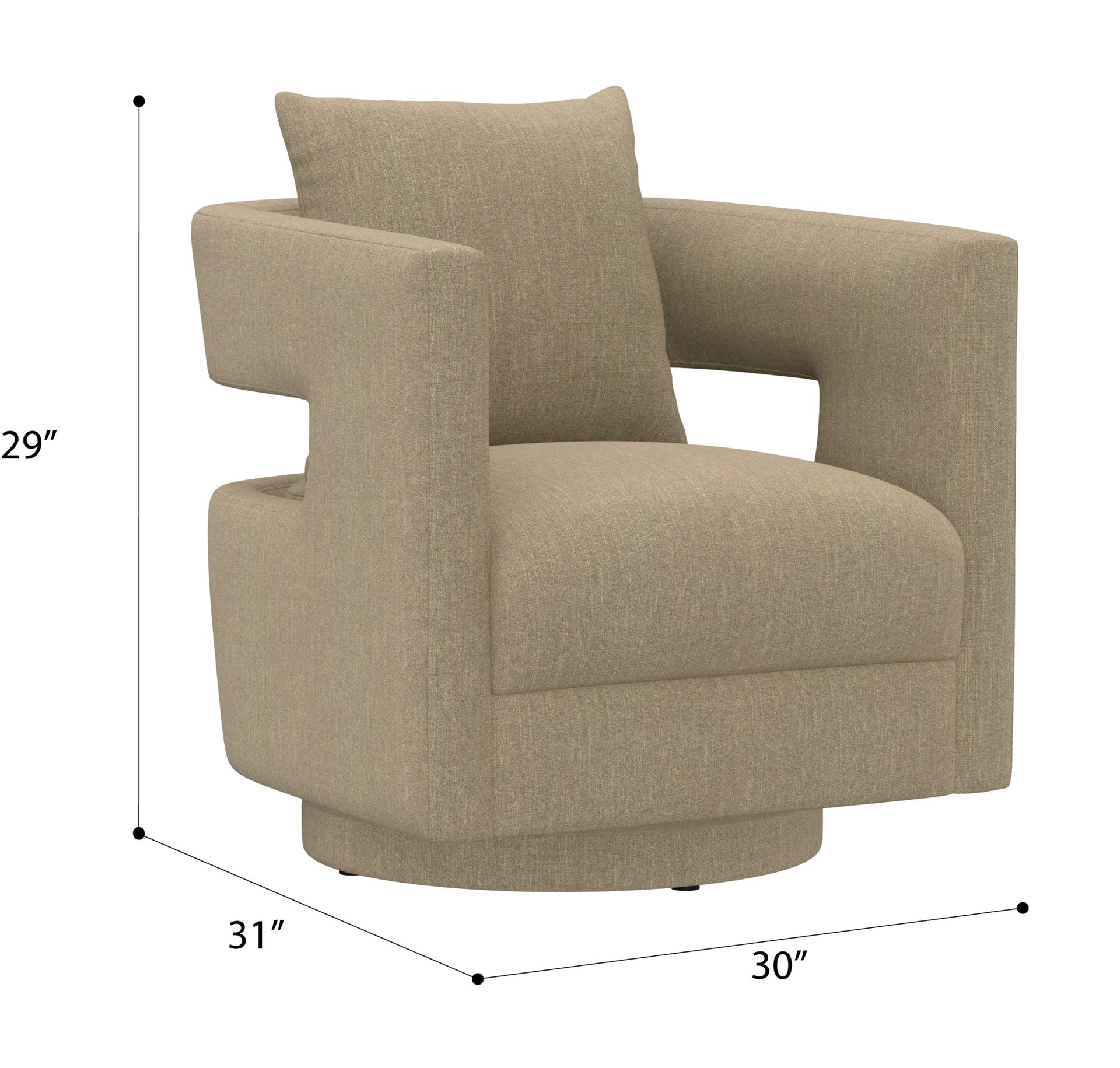 Tan Swivel Chair