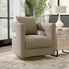 Tan Swivel Chair