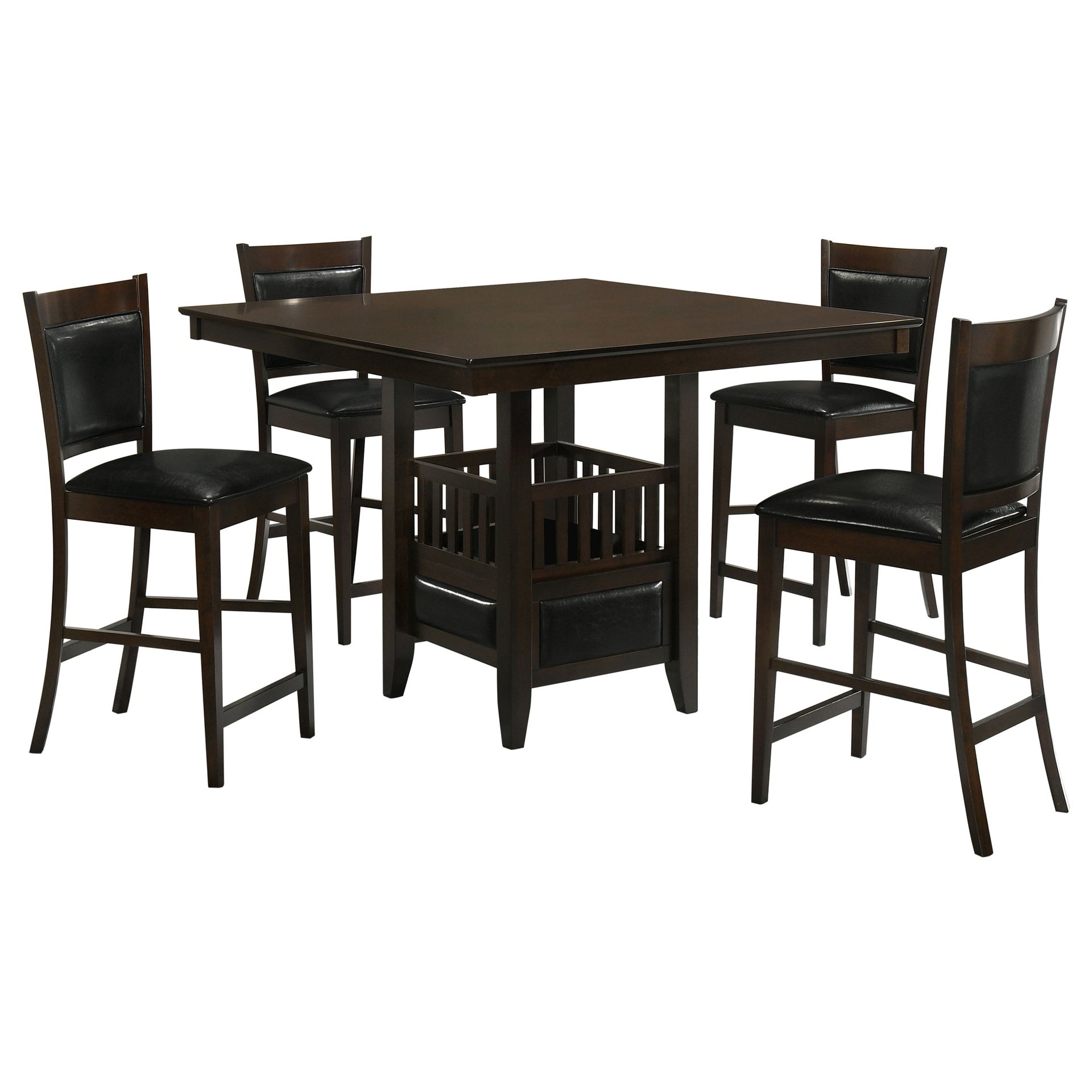 Finley Espresso 5-piece Dining Set