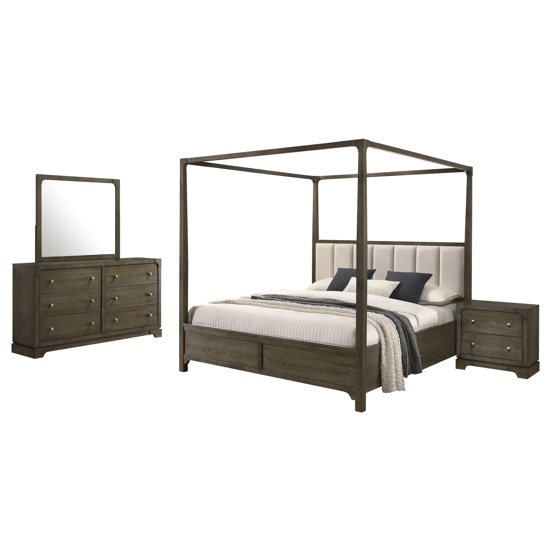 Harbington Dark Cocoa 4-piece Queen Bedroom Set