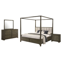 Harbington Dark Cocoa 4-piece Queen Bedroom Set