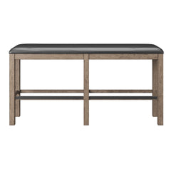 Wallace & Bay Benti Brown 60" Bar Height Bench