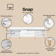 TV Stand in White