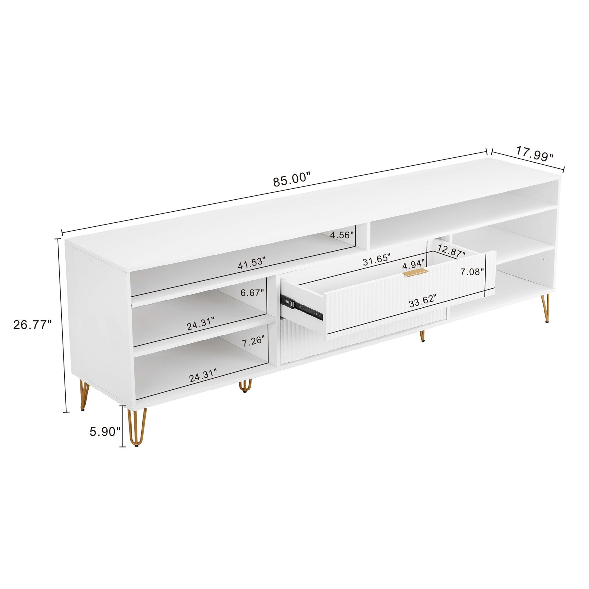TV Stand in White