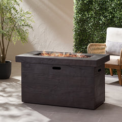 CUSTER 45'RECTANGULAR  MGO FIRE PIT  - 50,000 BTU
