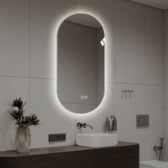 48*24 inch Smart Wall Mounted LED Touch Screen Anti-fog Mirror Bathroom Mirror, Barber Shop Mirror