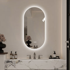 48*24 inch Smart Wall Mounted LED Touch Screen Anti-fog Mirror Bathroom Mirror, Barber Shop Mirror