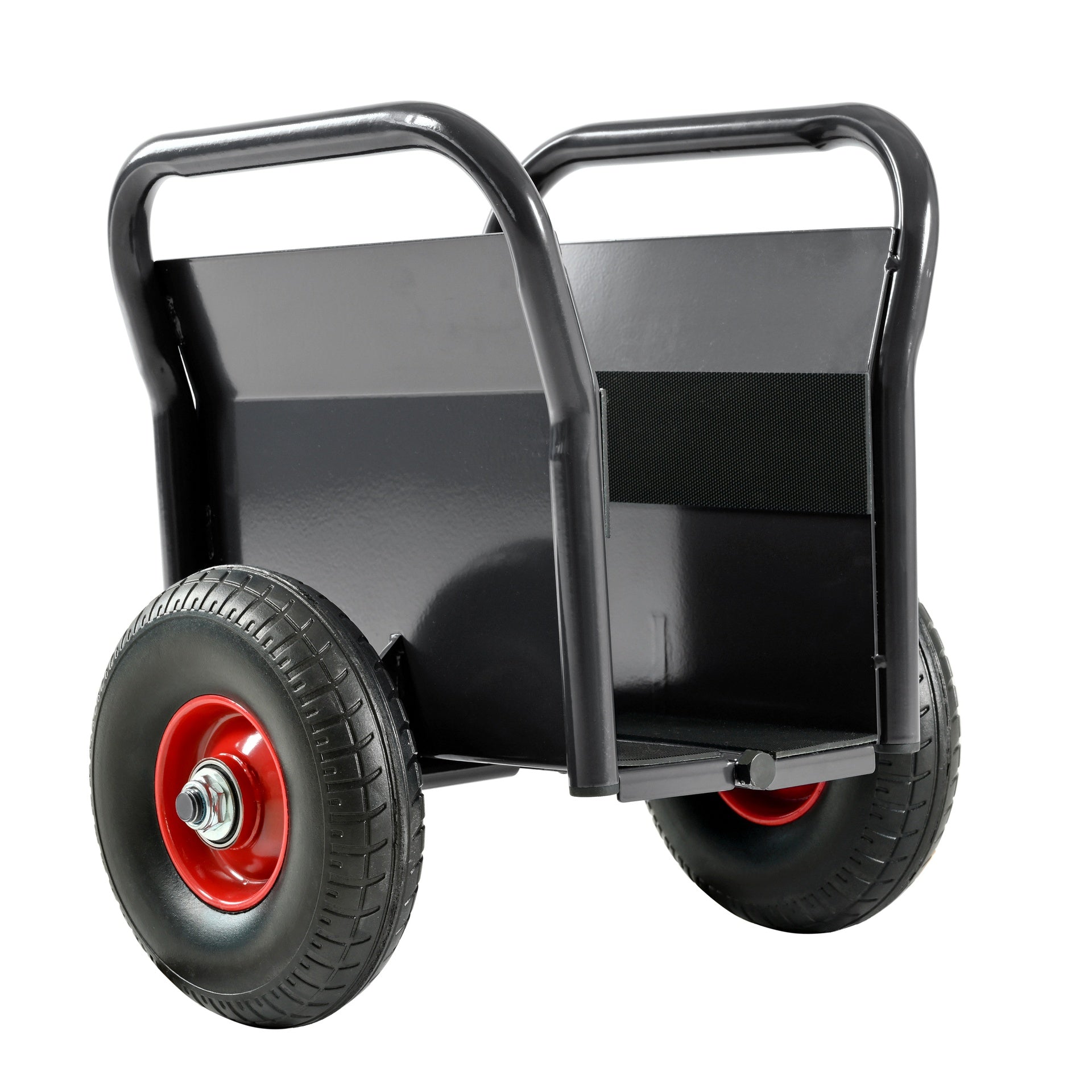 Heavy Duty Panel Dolly, Slab Dolly, Two Nice Handles, 10" Solid Rubber Tires, Super Weight 1000 LBS, All-Terrain Movement for Heavy Drywall Sheet & Door Material (Black)