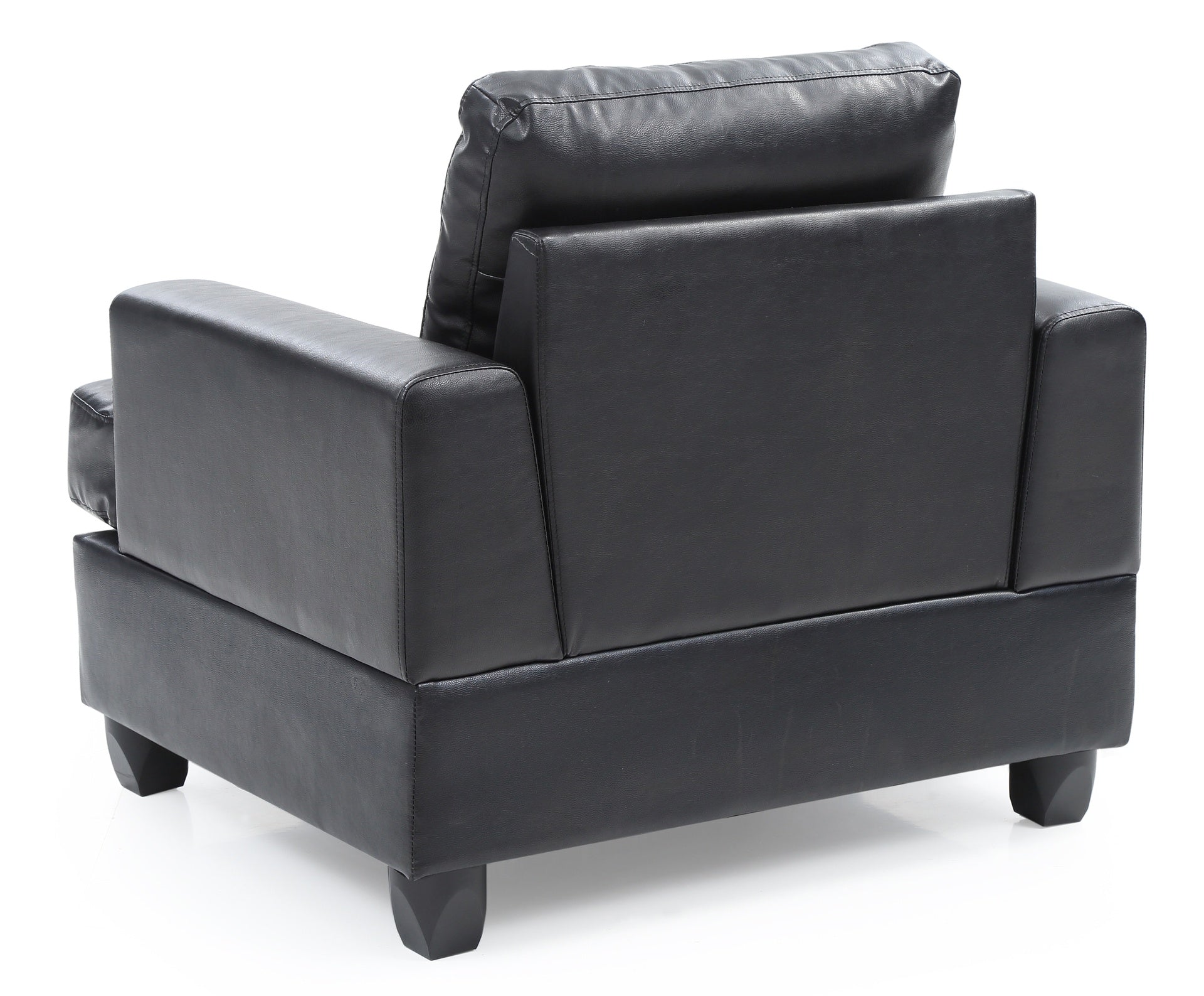 Elegant Black Saddle Arm Chair