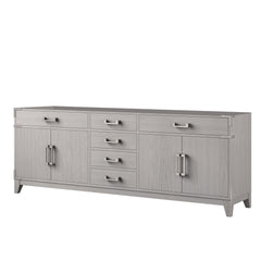 White Oak Double Bath Vanity 84 in. W x 22 in. D