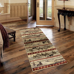 Nature's Nest GC_CBL3005 Multi 7 ft. 10 in. x 10 ft. 3 in. Lodge Area Rug