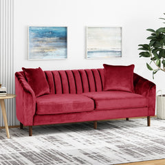 3-SEATER SOFA ( WINE RED)
