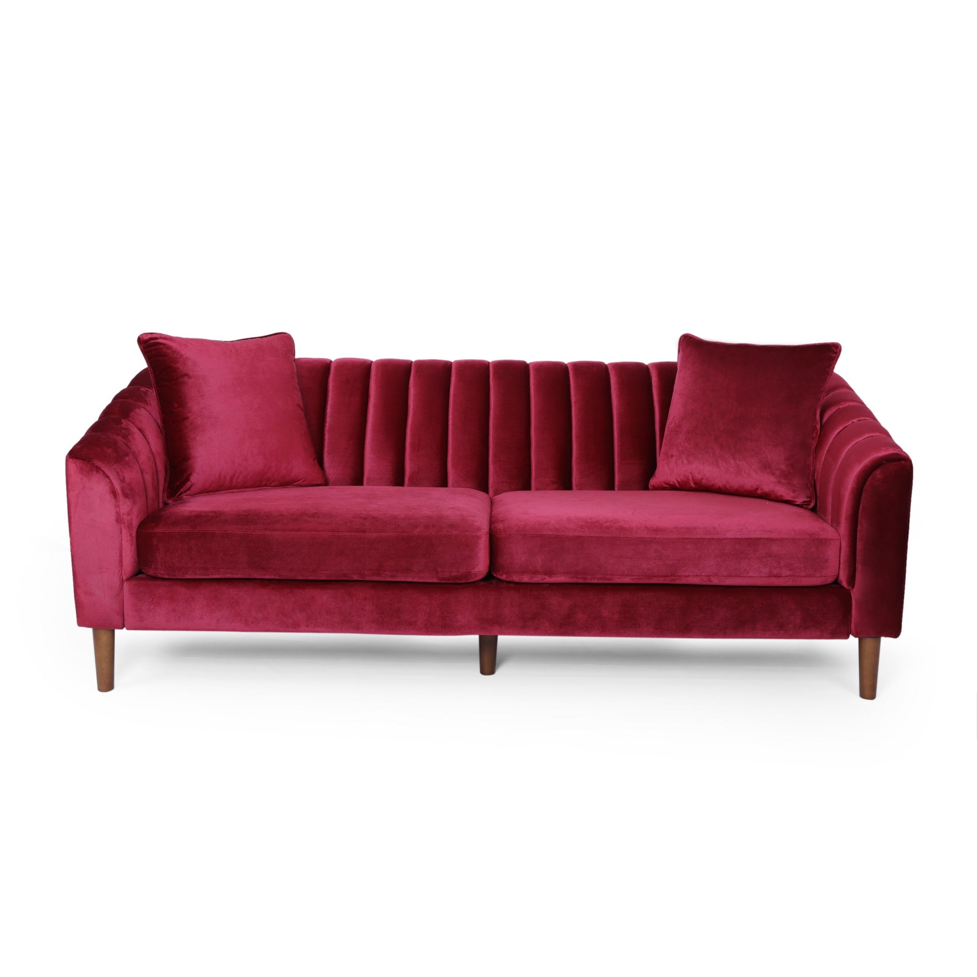 3-SEATER SOFA ( WINE RED)