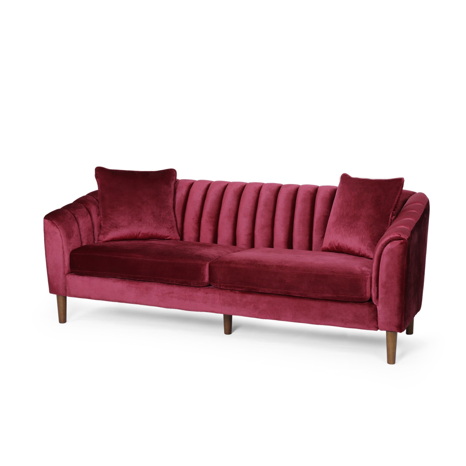3-SEATER SOFA ( WINE RED)