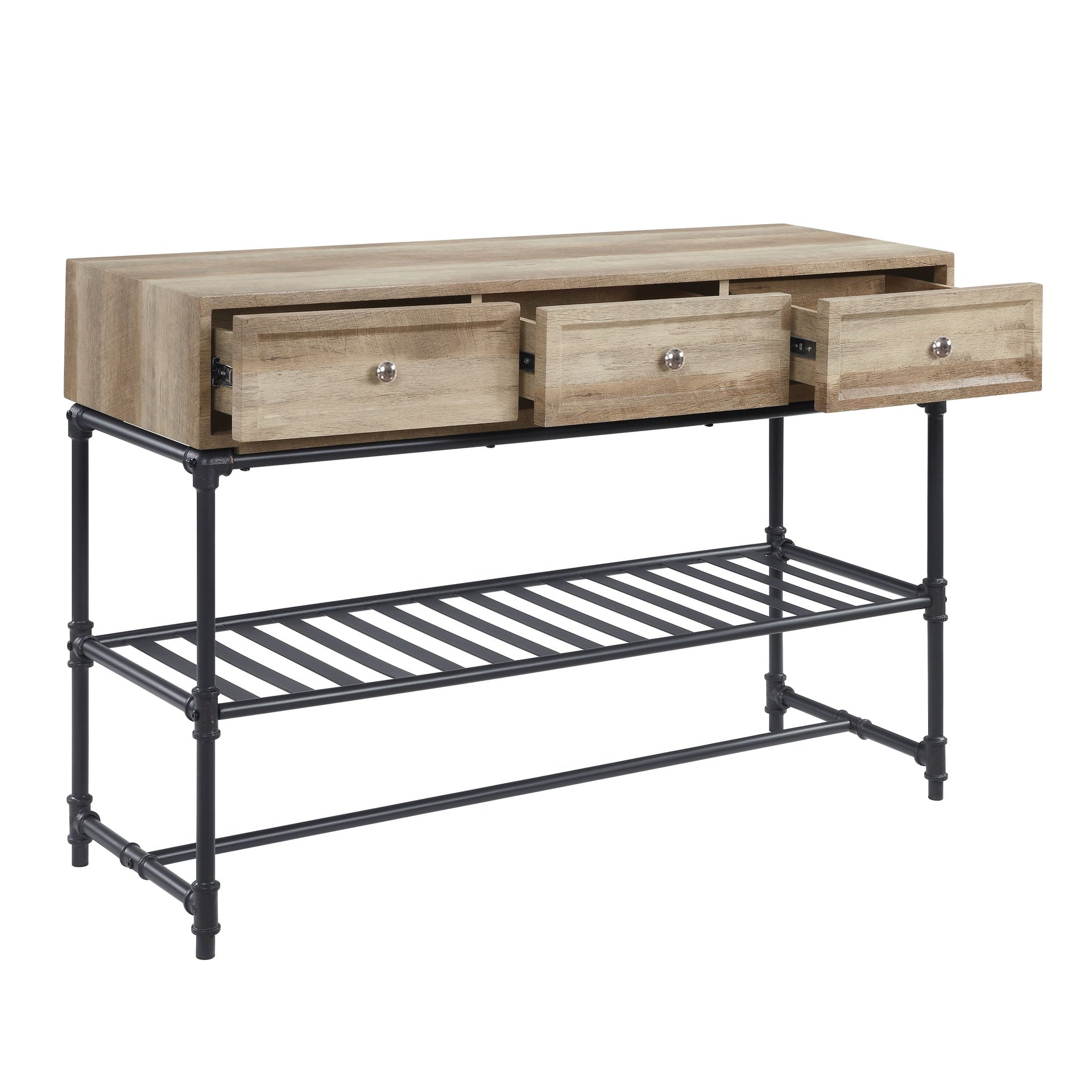 Brantley Oak & Sandy Gray Finish Sofa Table