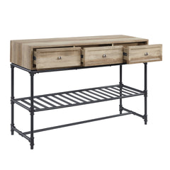 Brantley Oak & Sandy Gray Finish Sofa Table