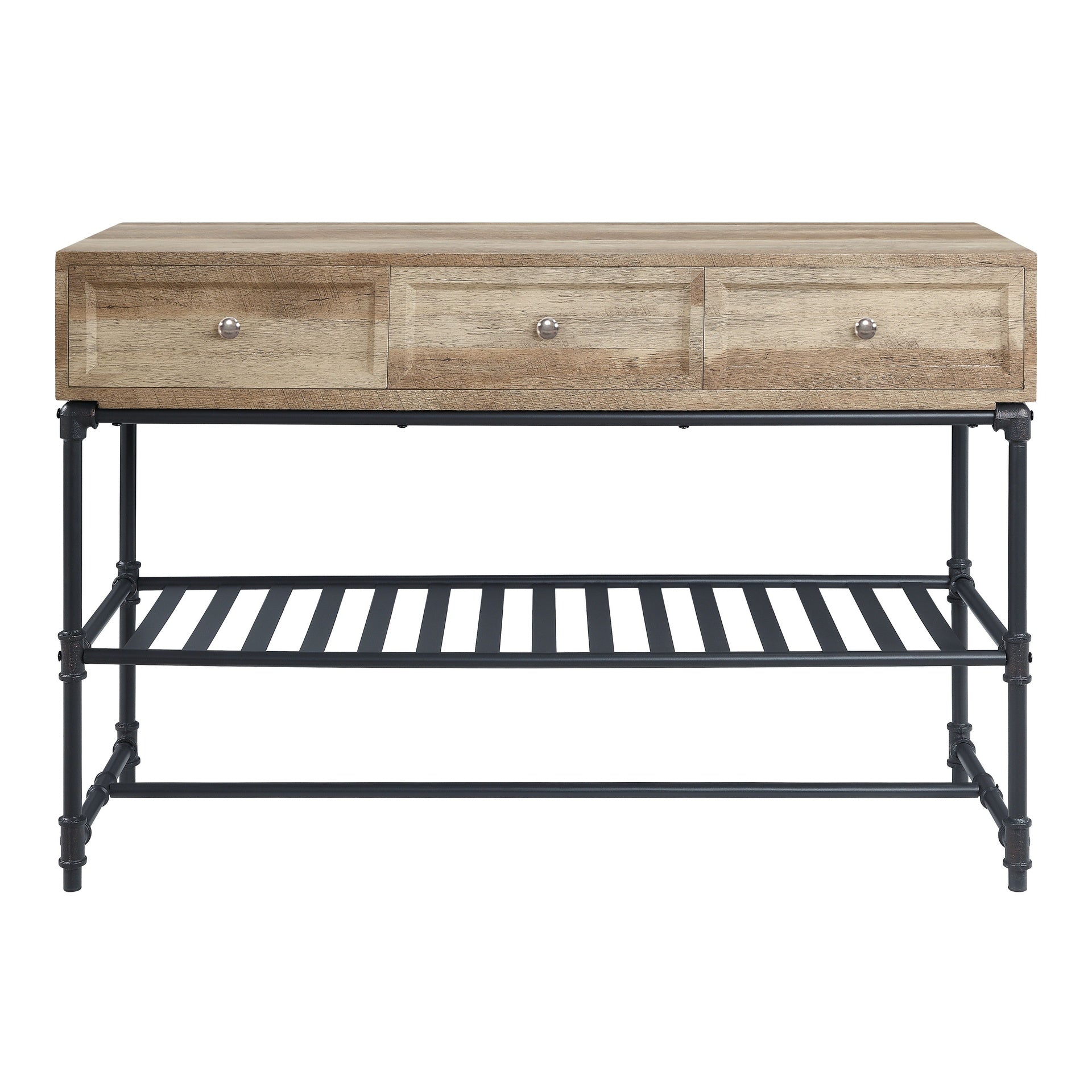 Brantley Oak & Sandy Gray Finish Sofa Table