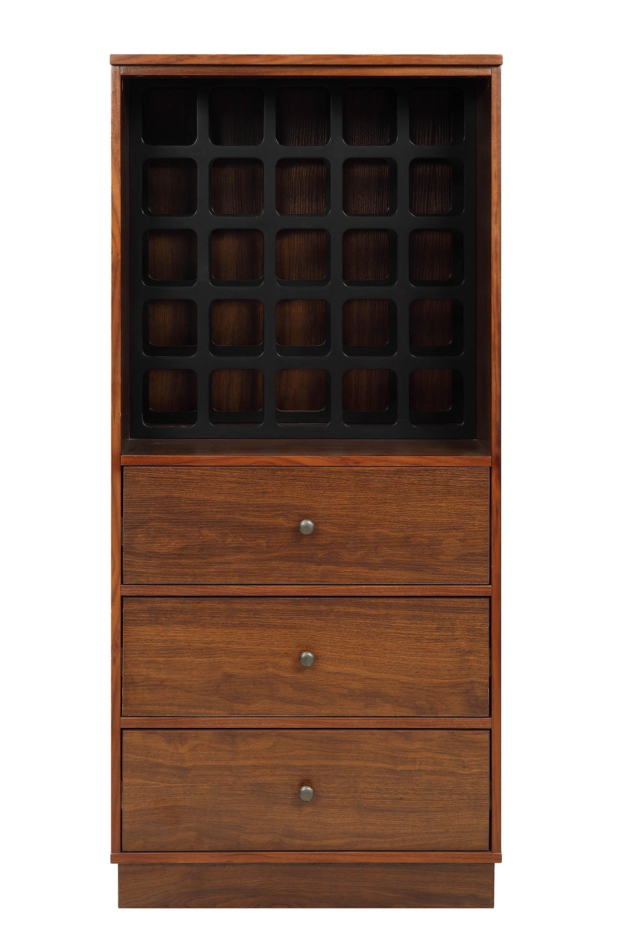 Wiesta Walnut Finish Wine Cabinet