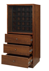 Wiesta Walnut Finish Wine Cabinet