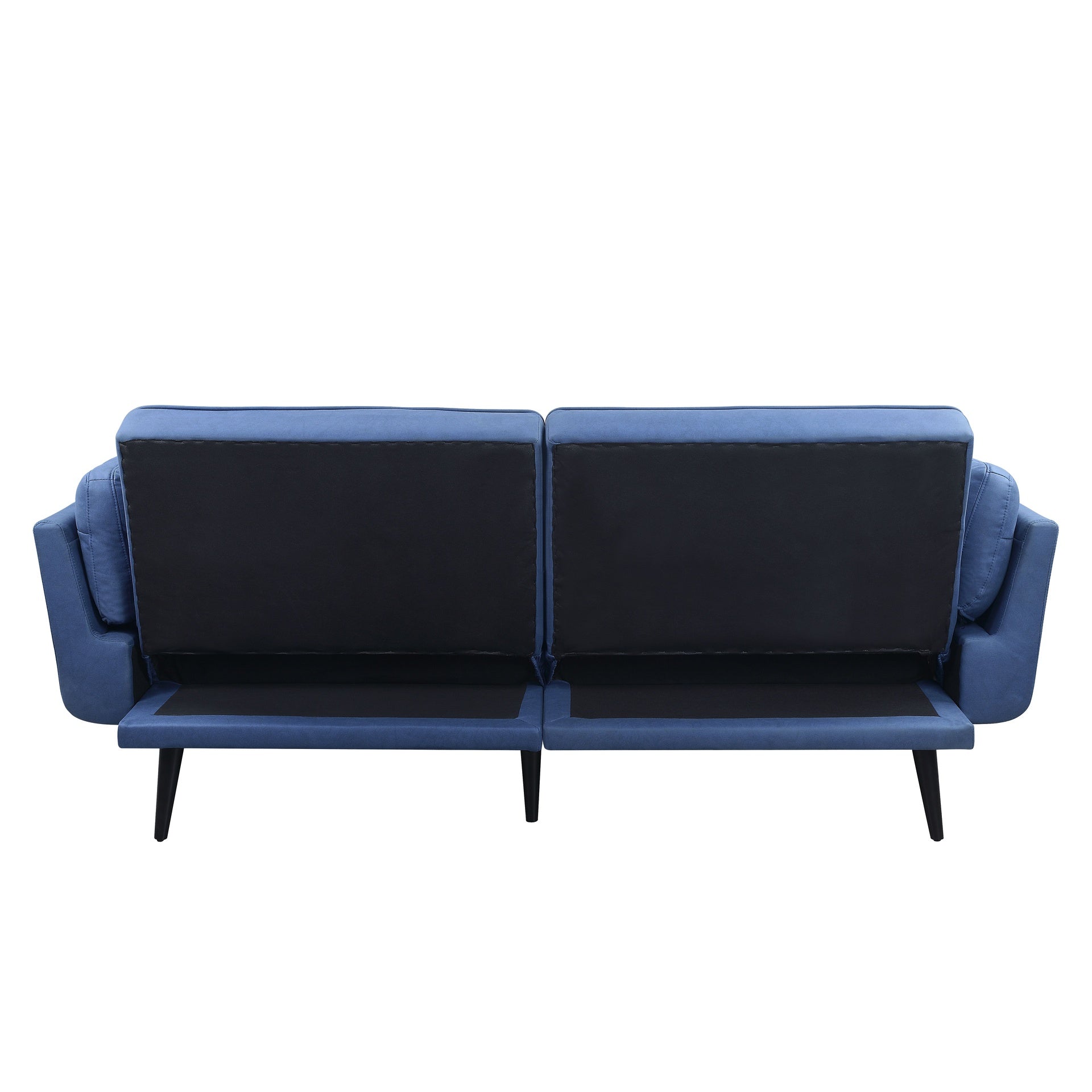 Nafisa Blue Fabric Adjustable Sofa & Ottoman