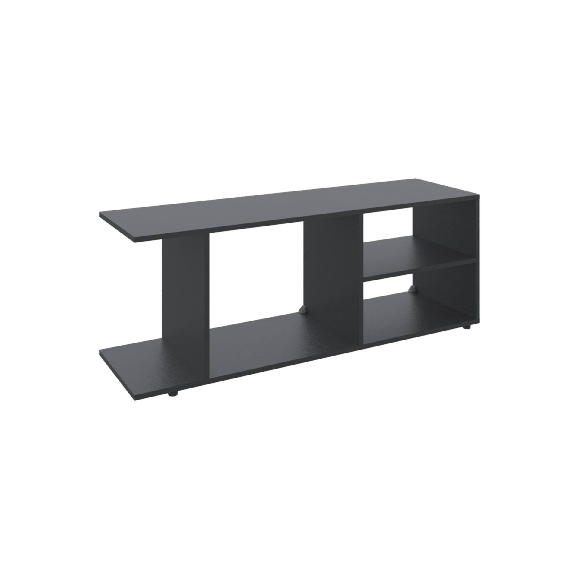 Goodwood Minimalistic Tv Stand for 65-Inch TV With 5 Open Shelves