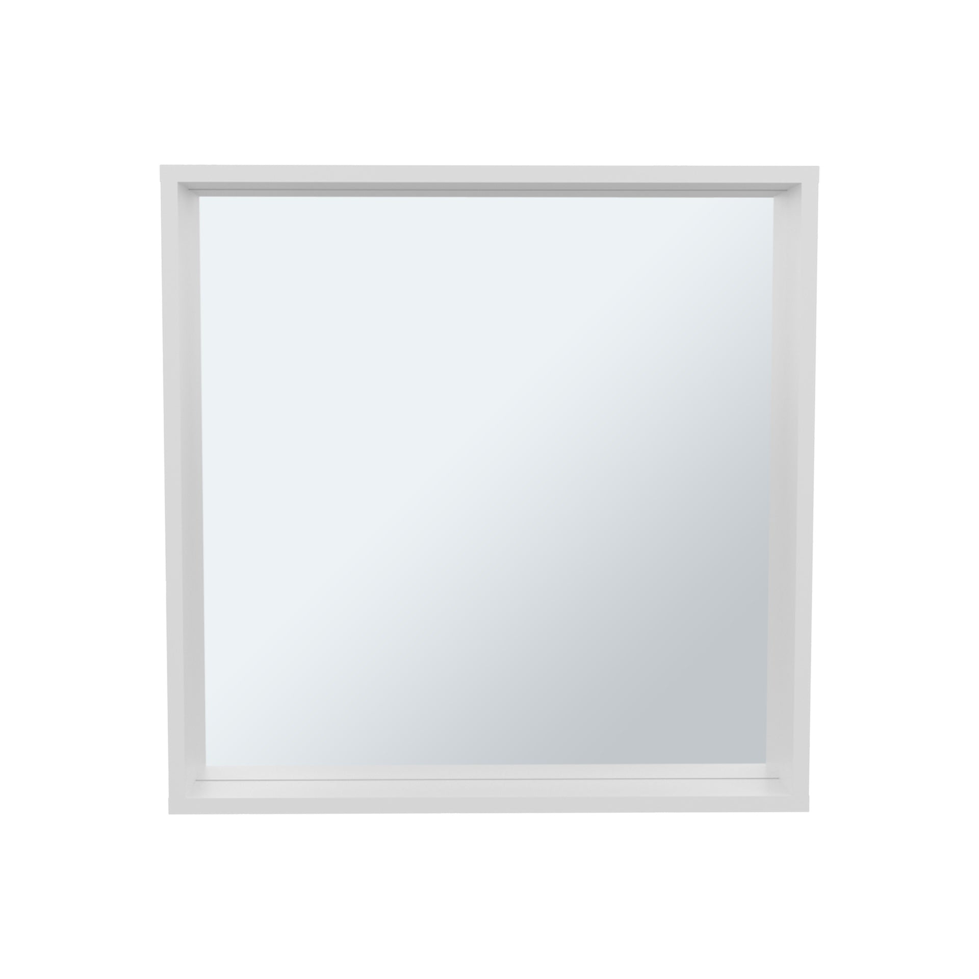Dakota Medicine Cabinet with Mirror and Storage, Wall-Mounted Mordern Bathroom Organizer, White
