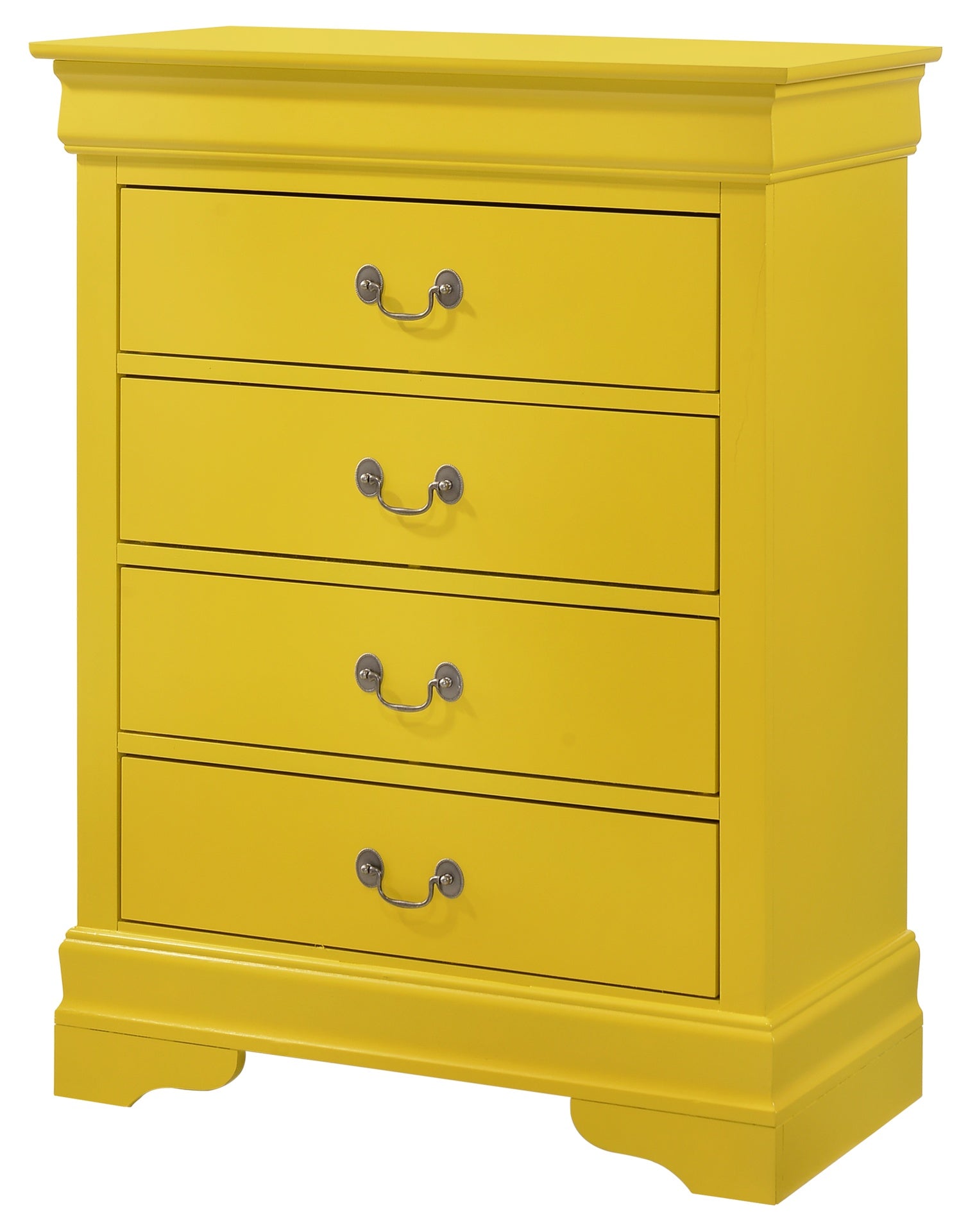 Phillipe G3102-BC 4 Drawer Chest , Yellow