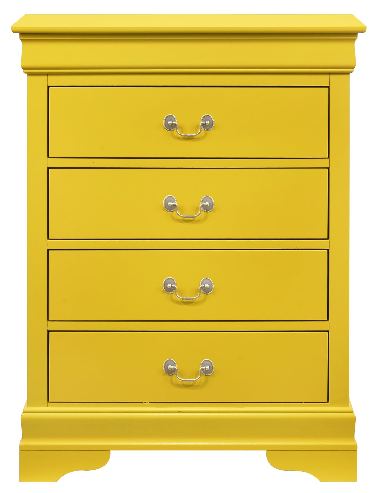 Phillipe G3102-BC 4 Drawer Chest , Yellow