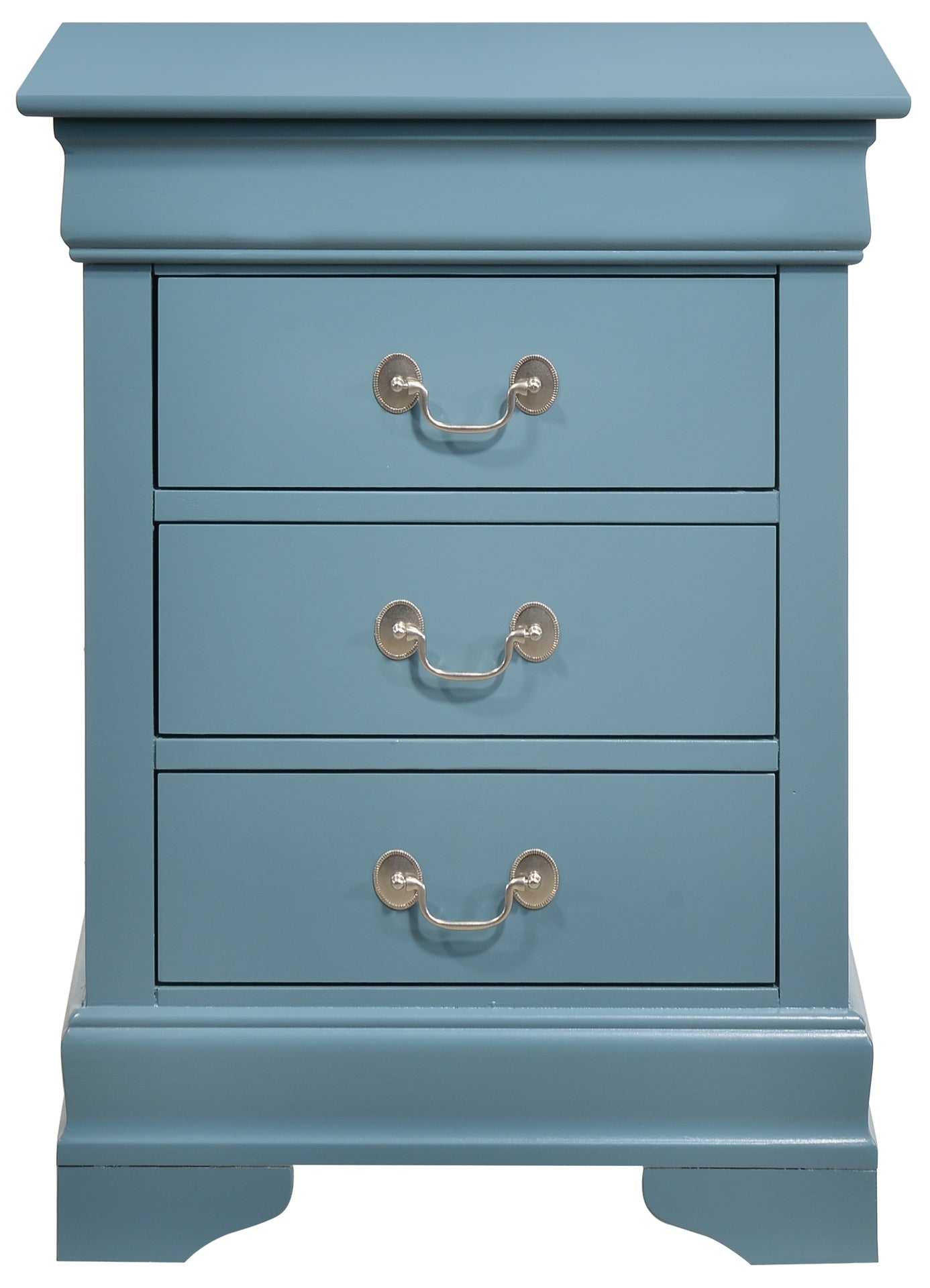 Traditional Teal Bedroom Nightstand