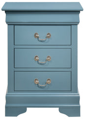 Traditional Teal Bedroom Nightstand
