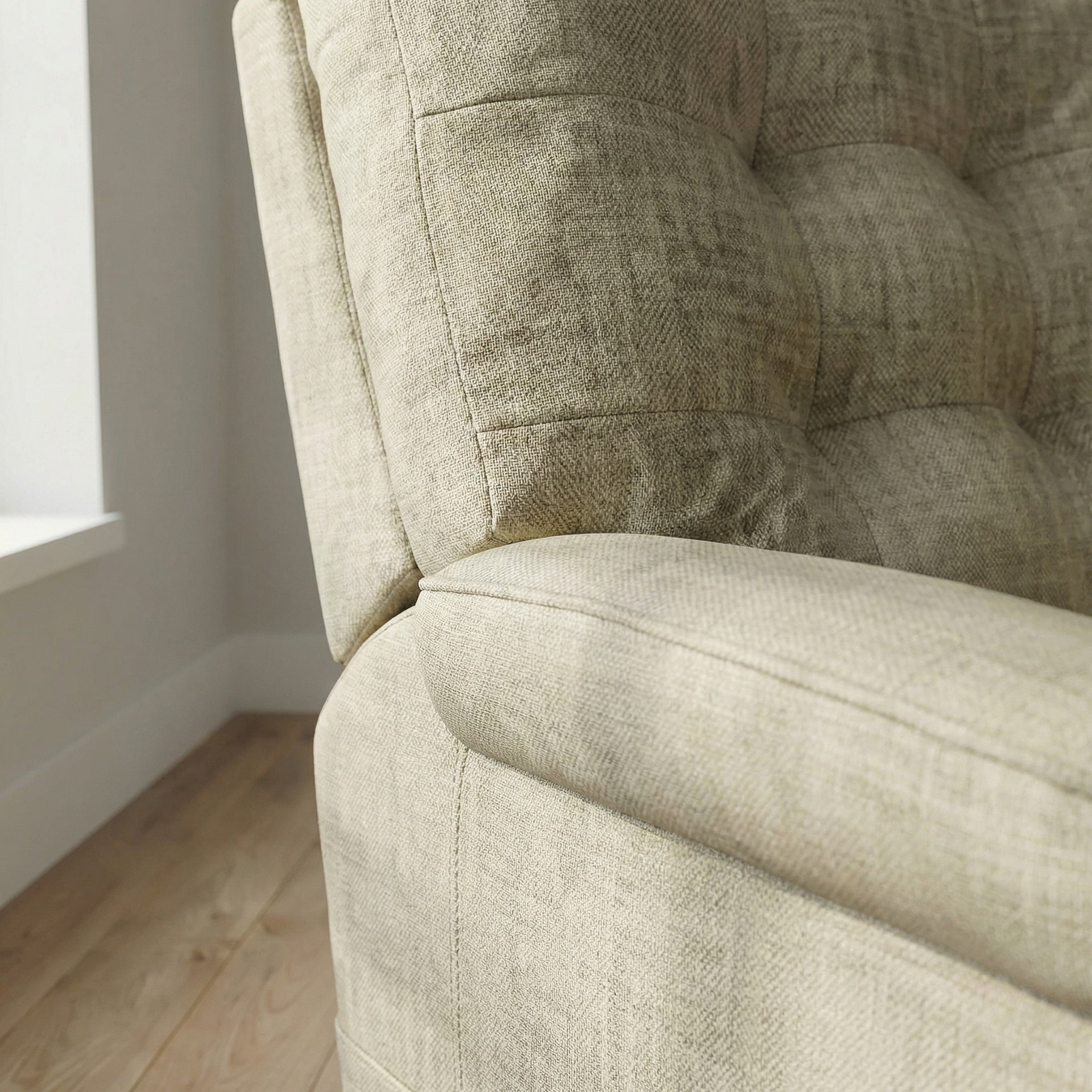 Velour Power Lift Chair in Lugano Taupe