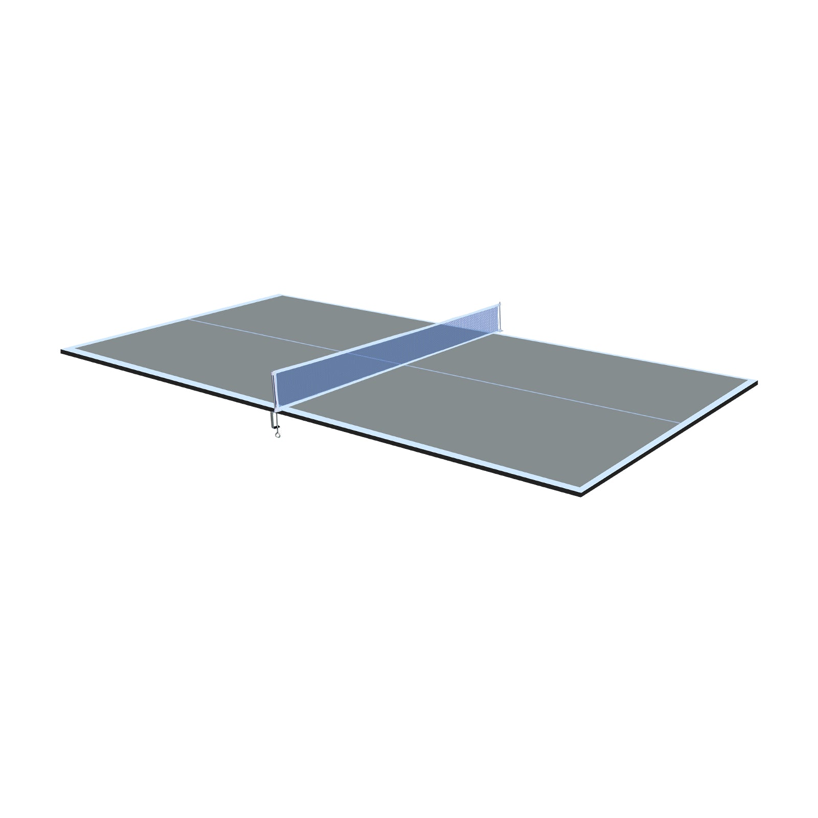 6*3ft Grey Mid-Size Ping Pong Conversion Top Foldable & Portable Table Tennis Table Top for Indoor Games
