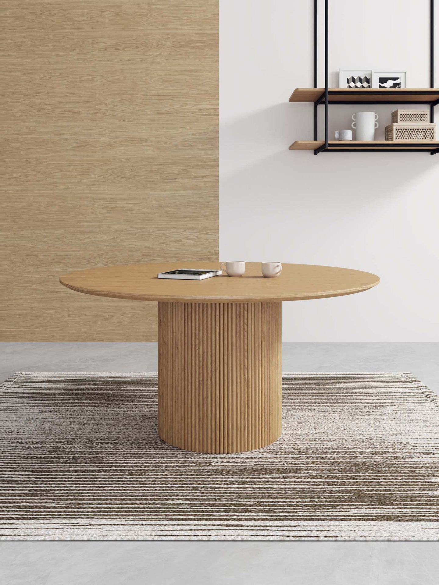 Round Dining Table in Natural
