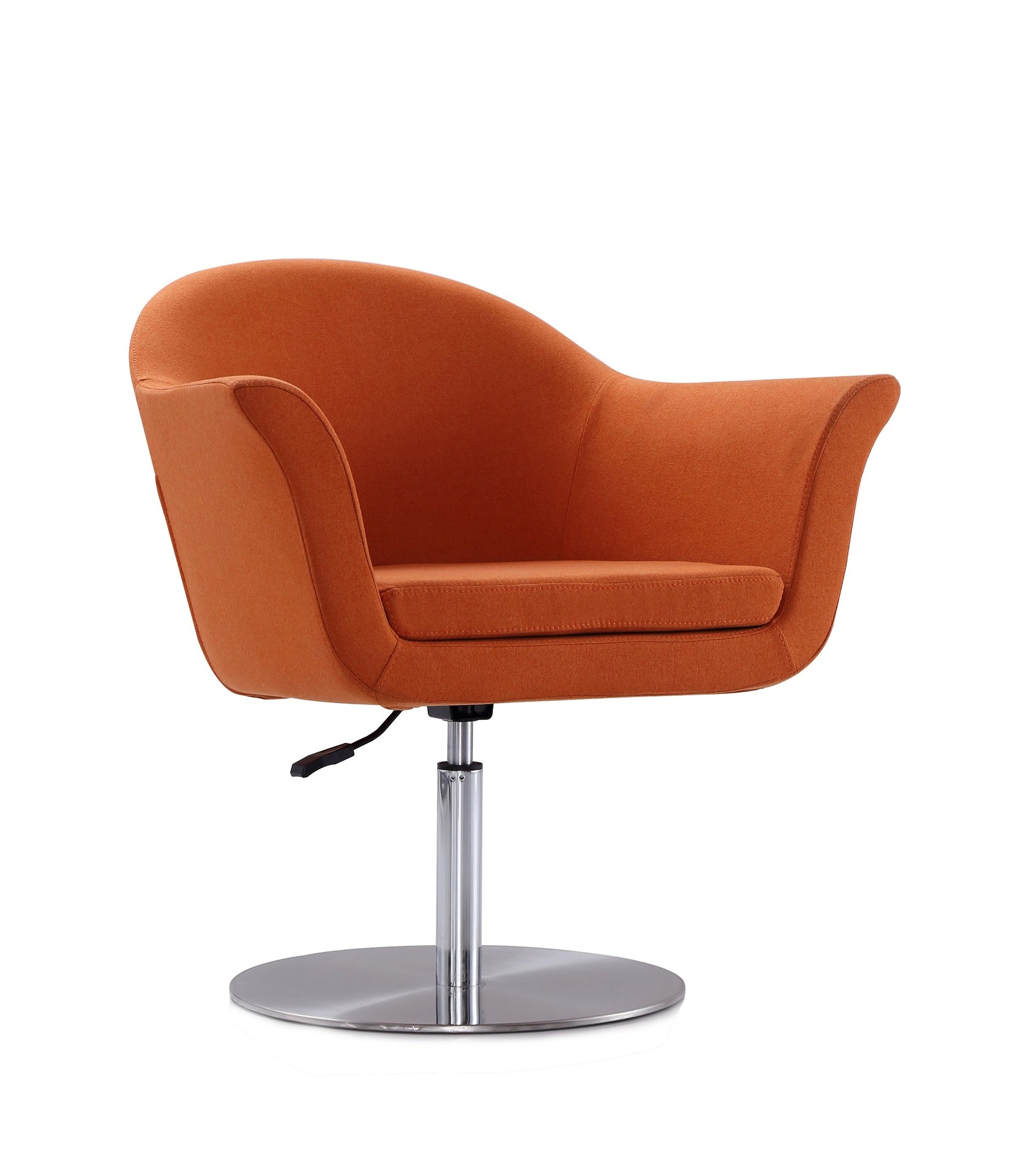 Swivel Lounge Chair in Orange
