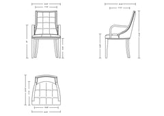 Dining Chair in Silver