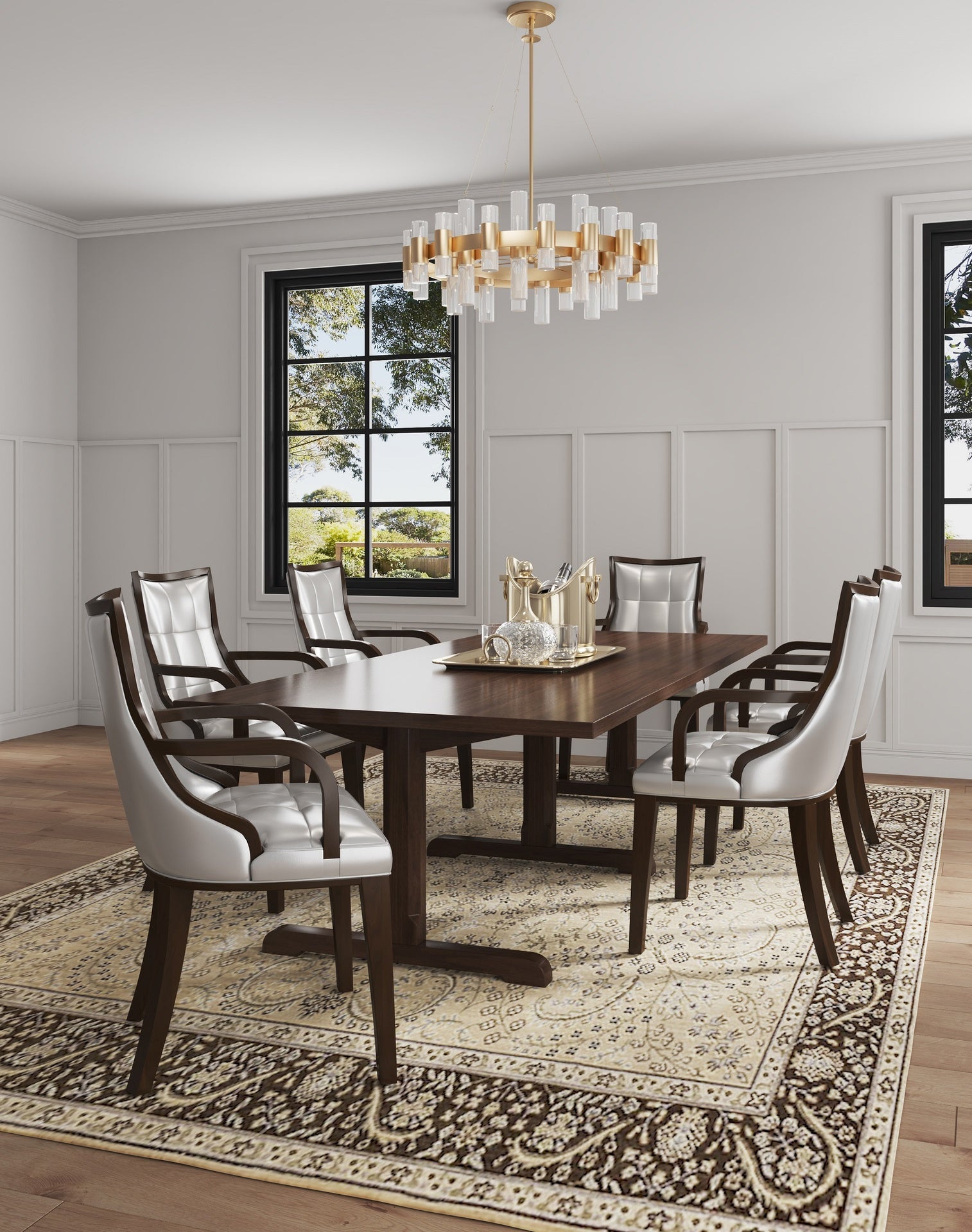 Dining Chair in Silver