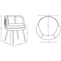 Dining Chair in Gray