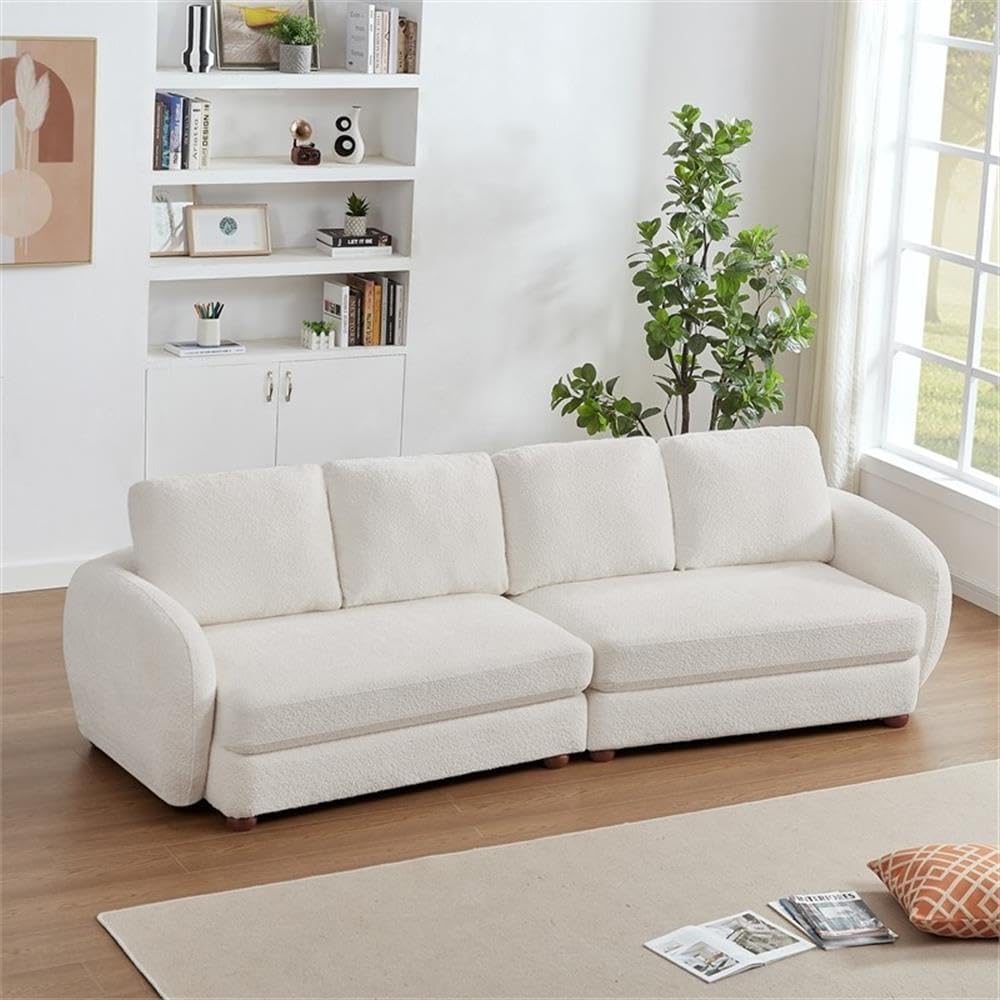 Paton  114.5'' Boucle Fabric Sofa