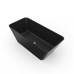 67 inch freestanding solid surface soaking bathtub for bathroom