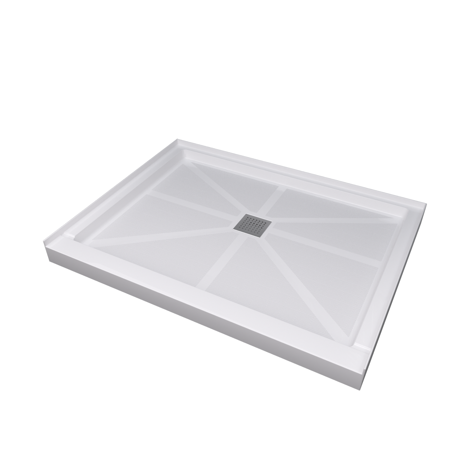 Glasstone shower base SMC solid white finish 4836