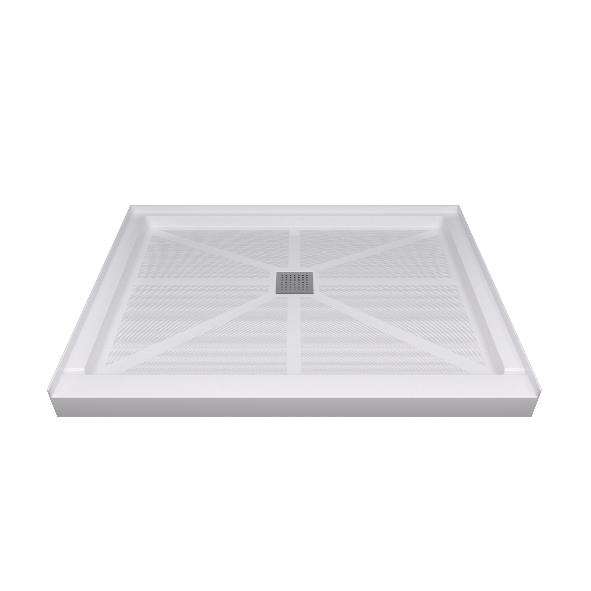 Glasstone shower base SMC solid white finish 4836