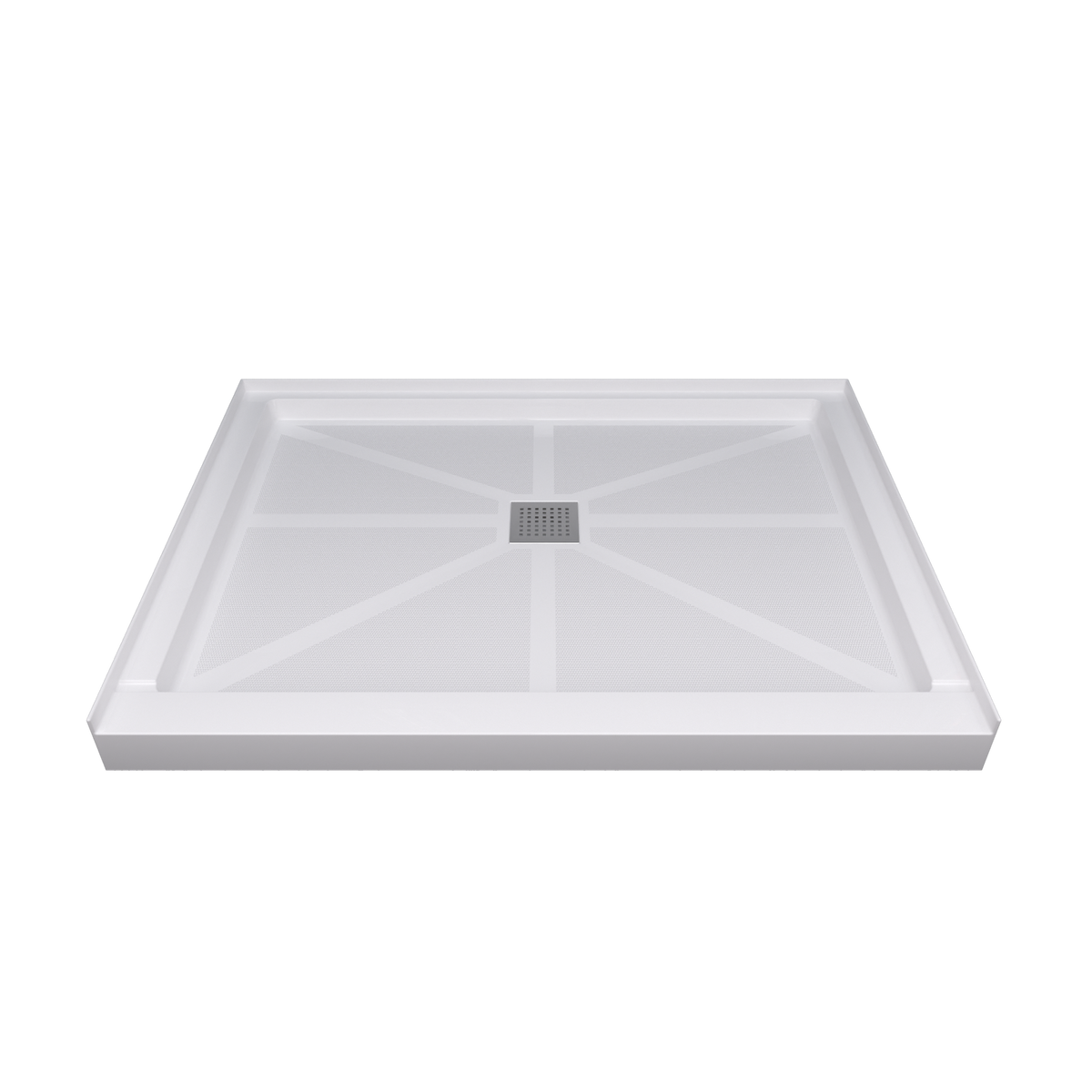 Glasstone shower base SMC solid white finish 4836