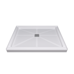 Glasstone shower base SMC solid white finish 4836