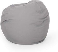 Chrisholm Light Grey Bean Bag (25 in. x 34 in. x 34 in.)