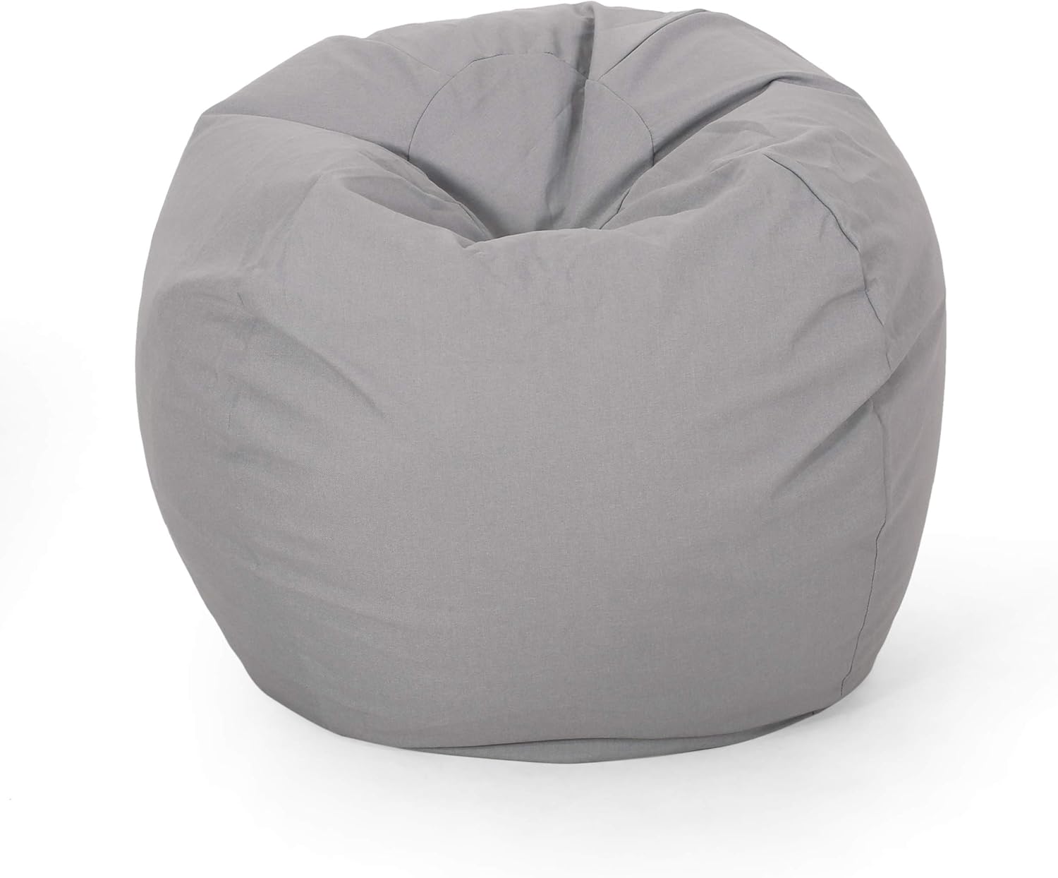 Chrisholm Light Grey Bean Bag (25 in. x 34 in. x 34 in.)