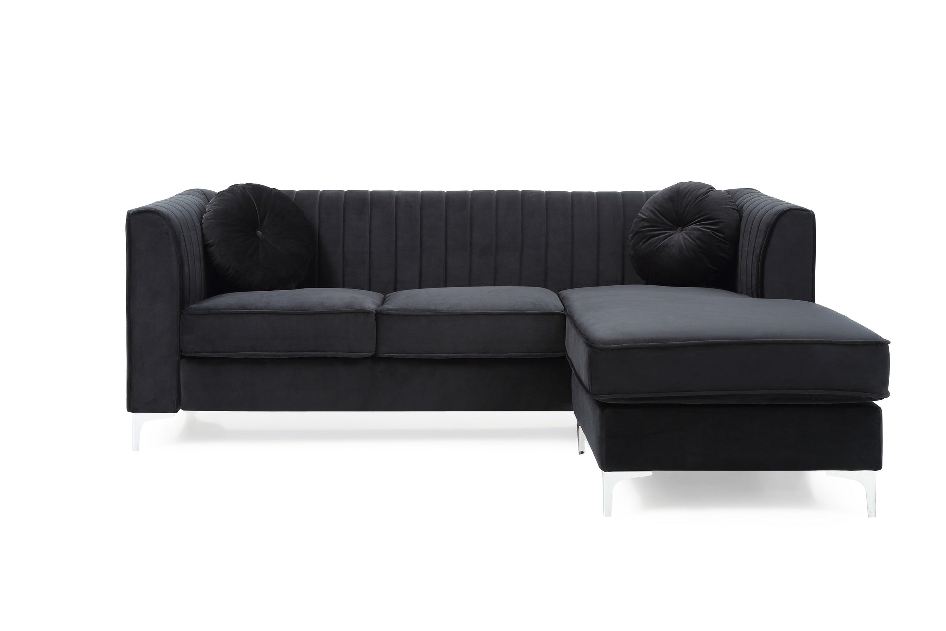 Delray G793B-SC Sofa Chaise (  3 Boxes) , BLACK