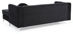 Delray G793B-SC Sofa Chaise (  3 Boxes) , BLACK