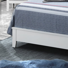 Elegant White Full Bed For Modern Spaces